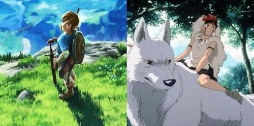 Breath of the Wild encontra a princesa Mononoke em ilustração de fã