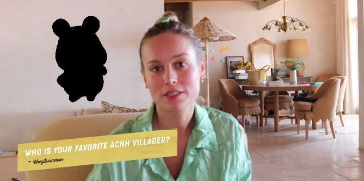 Brie Larson revela seu cruzamento de animais favorito: New Horizons Villager