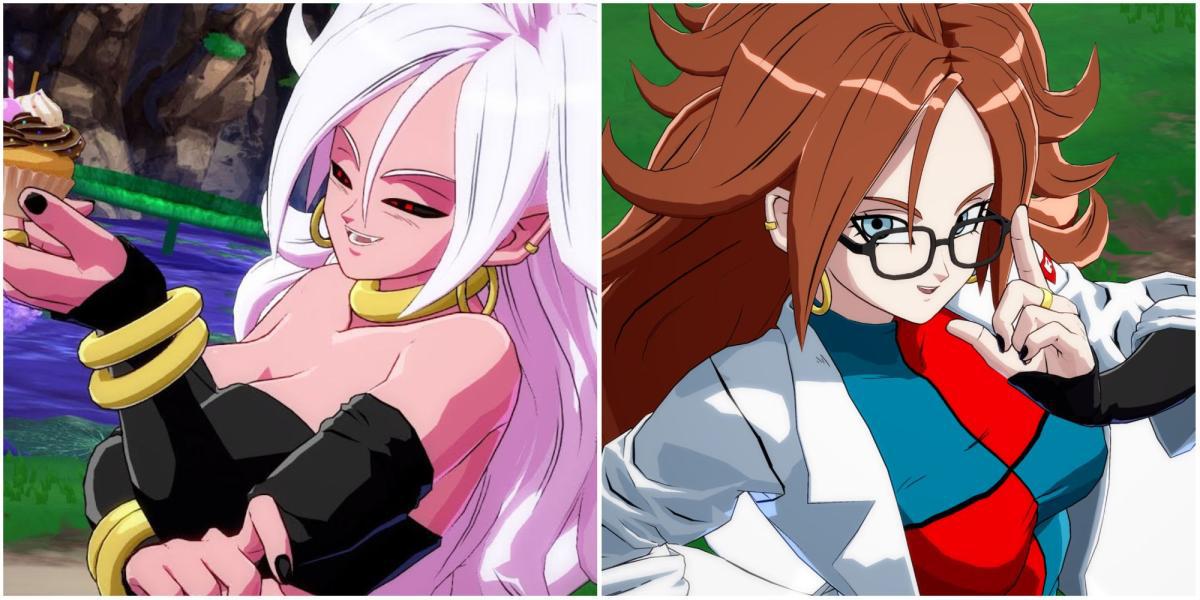 Os dois lados do Android 21 em Dragon Ball FighterZ