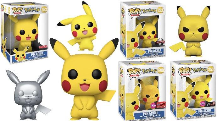 Cada Pikachu Funko Pop e suas evoluções de Pokemon