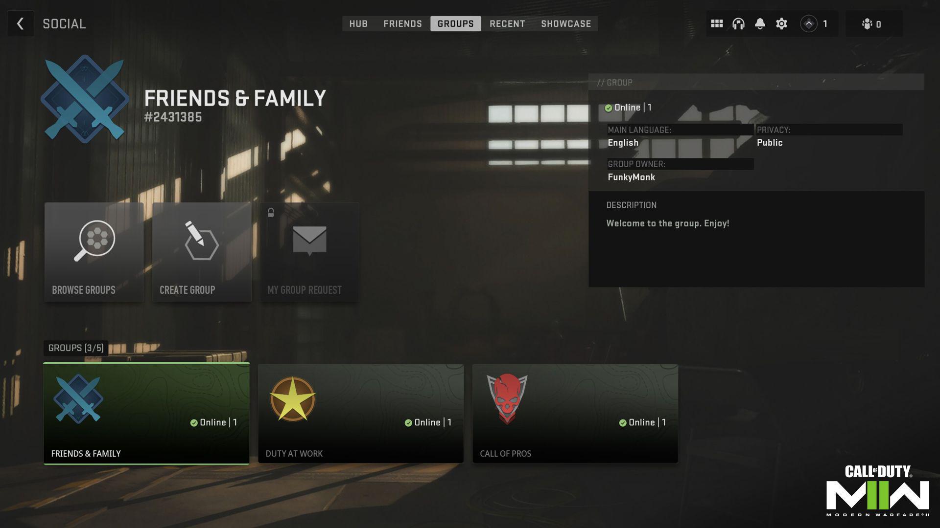 Call of Duty apresenta novo recurso social de grupos para Modern Warfare 2 e Warzone 2