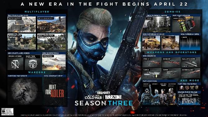 Call of Duty: Black Ops Cold War Season 3 Update está sendo lançado agora