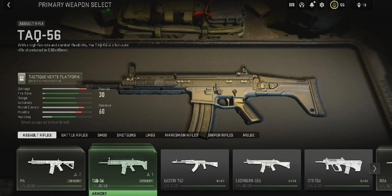 Call of Duty: Modern Warfare 2 Player Max nivela todas as armas