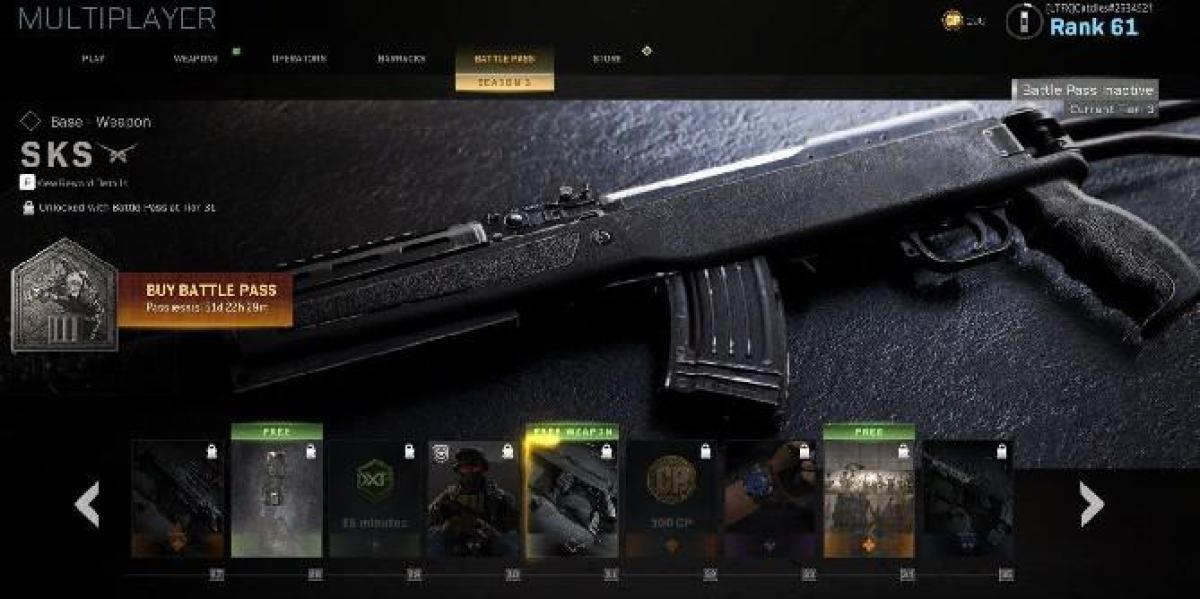 Call of Duty: Modern Warfare – Como desbloquear Renetti Handgun e SKS Marskman Rifle na terceira temporada
