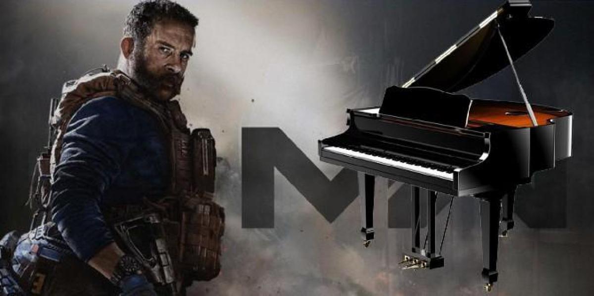 Call of Duty Player domina uma partida multijogador usando um piano para controles