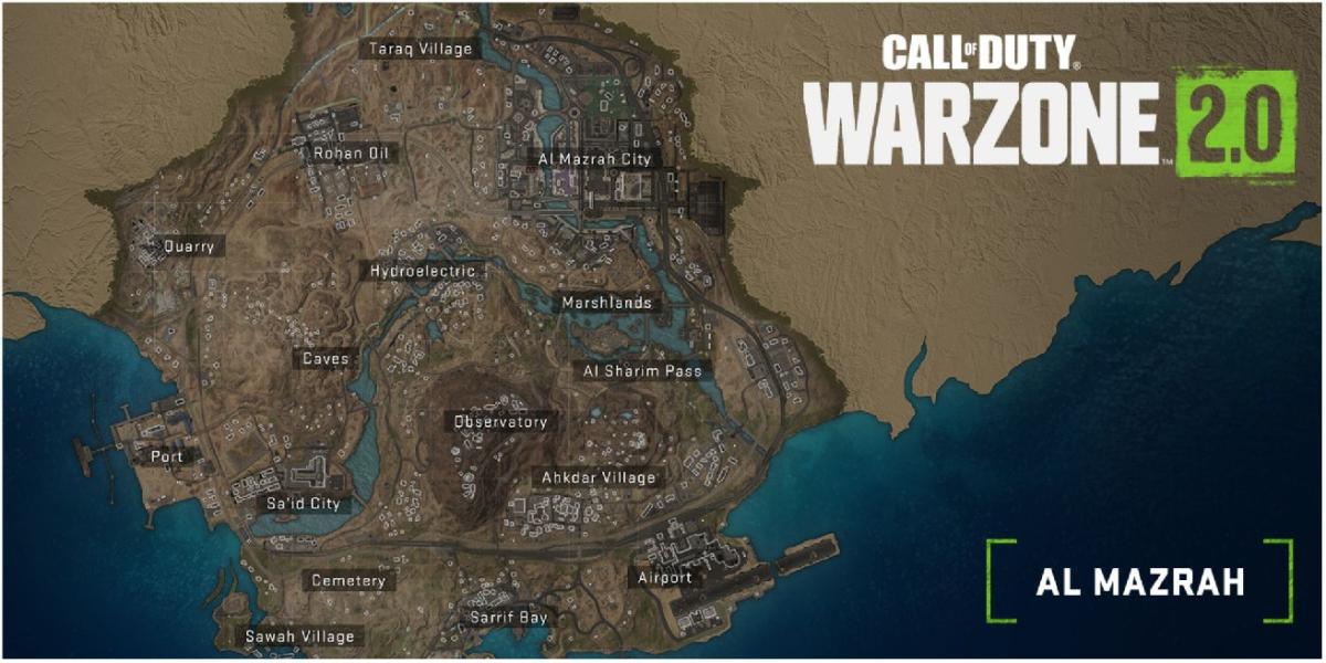 Call Of Duty Warzone 2.0: melhores pontos de pouso