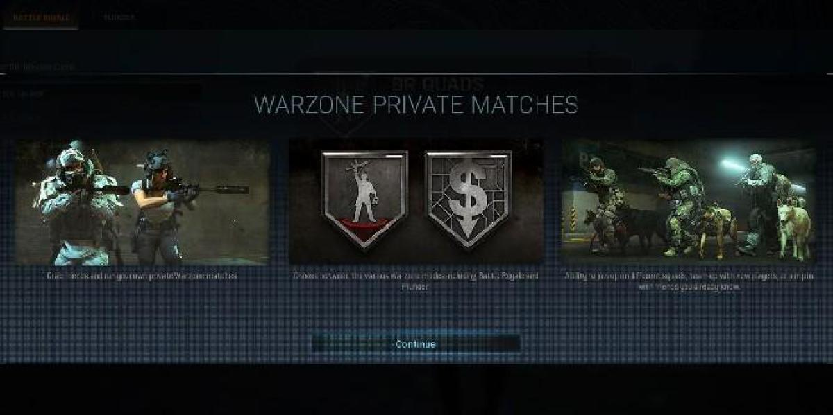 Call of Duty: Warzone Como hospedar partidas privadas