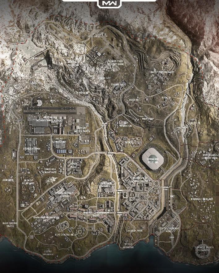 Call of Duty: Warzone Mapa e locais revelados