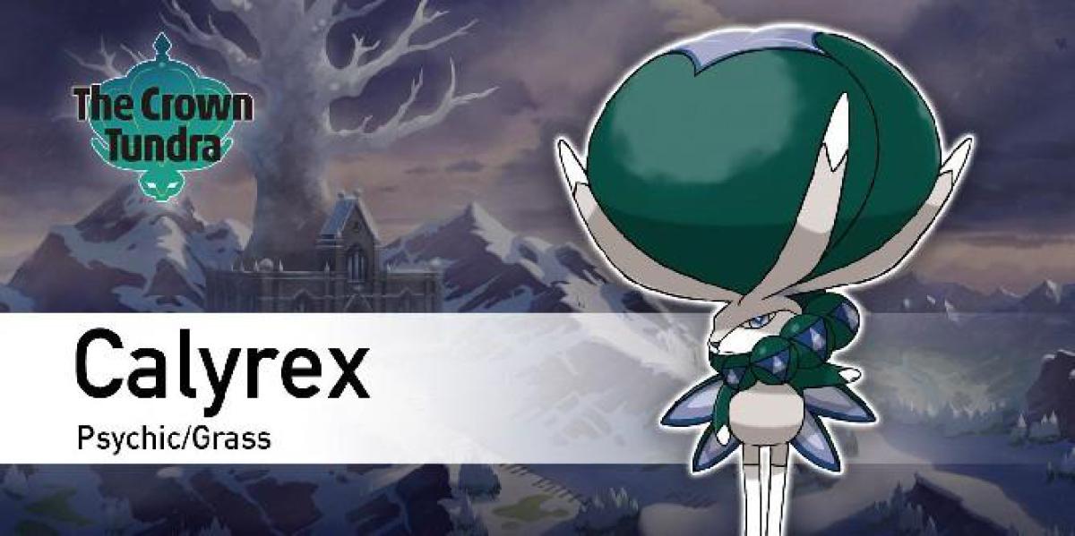 Calyrex é um rei entre os lendários no DLC Crown Tundra de Pokemon Sword and Shield