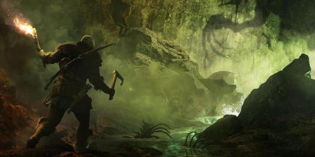 Captura de tela de Assassin s Creed Valhalla Wrath of the Druids revela inimigo de lobisomem