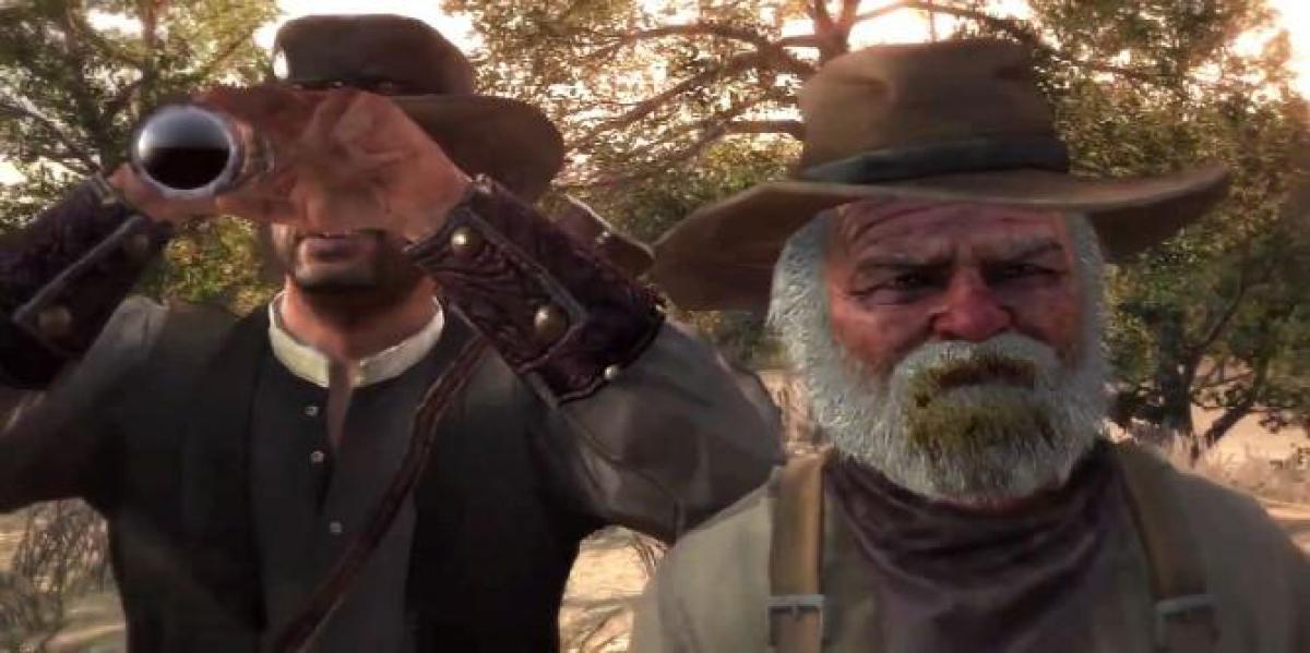 Captura de tela de Red Dead Redemption 2 mostra o tio trabalhando, e ninguém acredita