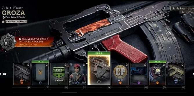 Carregamento de rifle de assalto de Call of Duty: Warzone Groza