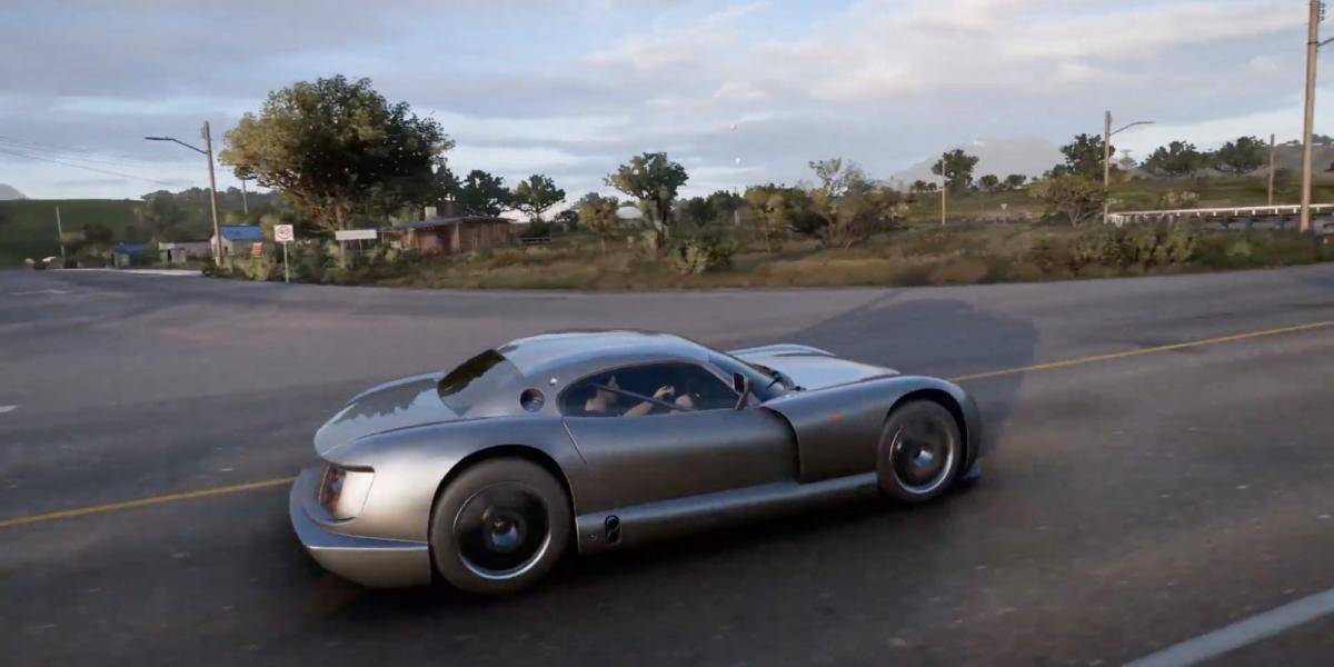 Forza Horizon 5 - TVR Cerbera Speed ​​12 - Jogador lança um carro esportivo para corrida