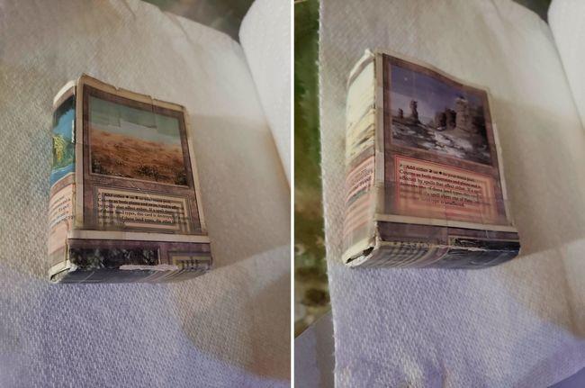 Cartões mágicos caros destruídos para projeto DIY