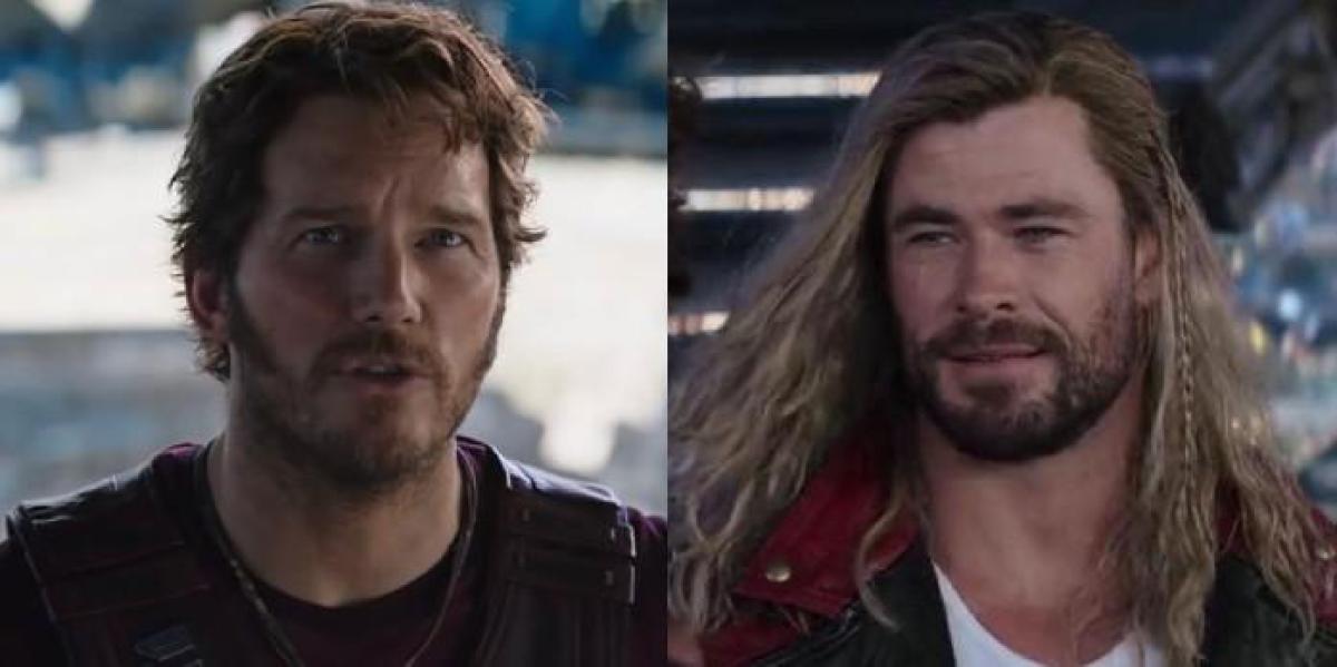 Chris Pratt mostra nada além de amor por Thor: Amor e Trovão Co-estrela Chris Hemsworth