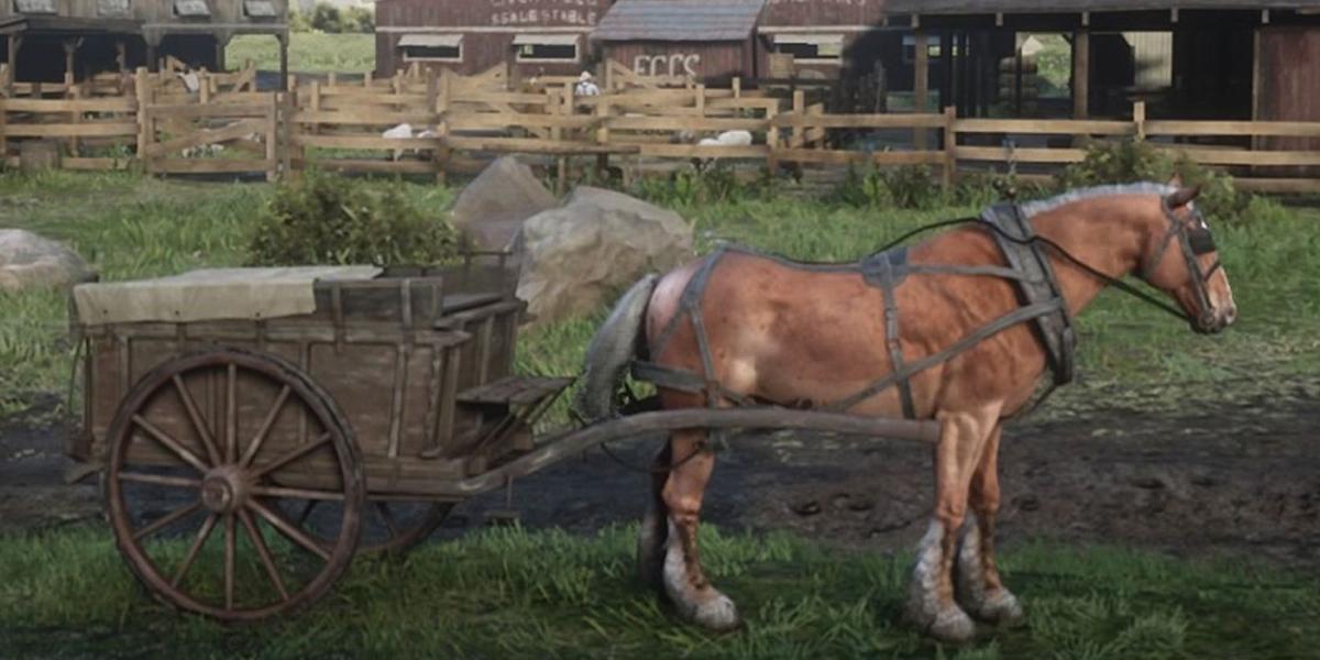 Cavalo de tração belga em Red Dead Redemption 2