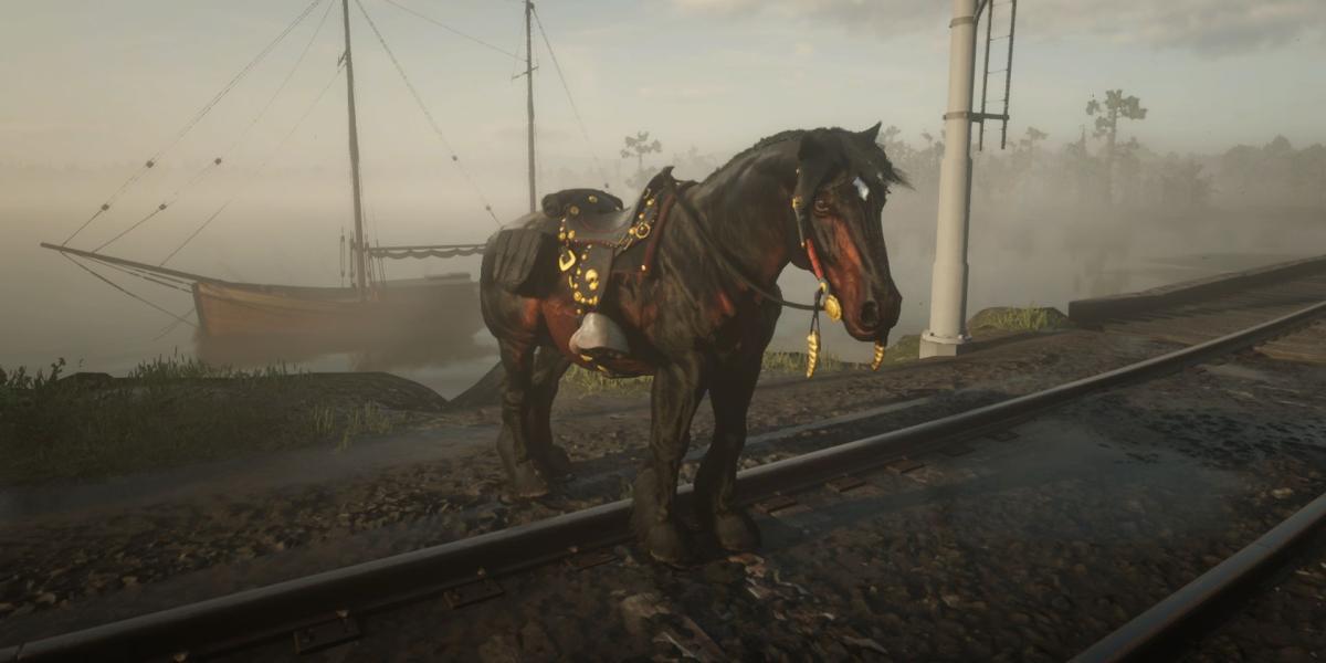 A raça bretã de cavalos em Red Dead Redemption 2