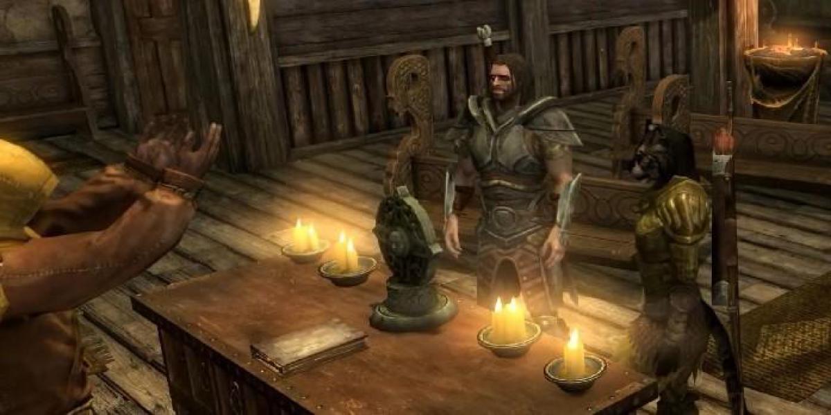 Clipe caótico de Skyrim mostra casamento terrivelmente errado