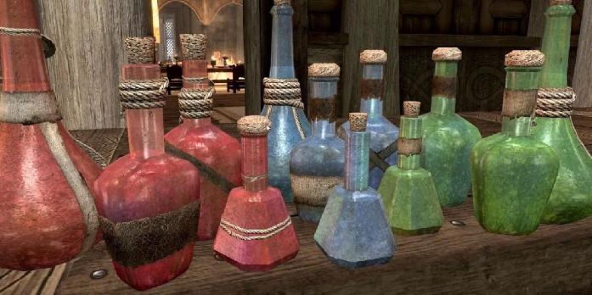 Clipe de Skyrim destaca impressionante coleção de bebidas e poções