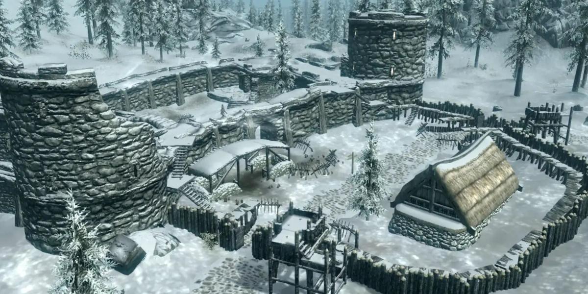 Clipe engraçado de Skyrim mostra um jogador usando ponte como catapulta para lançar NPCs mortos