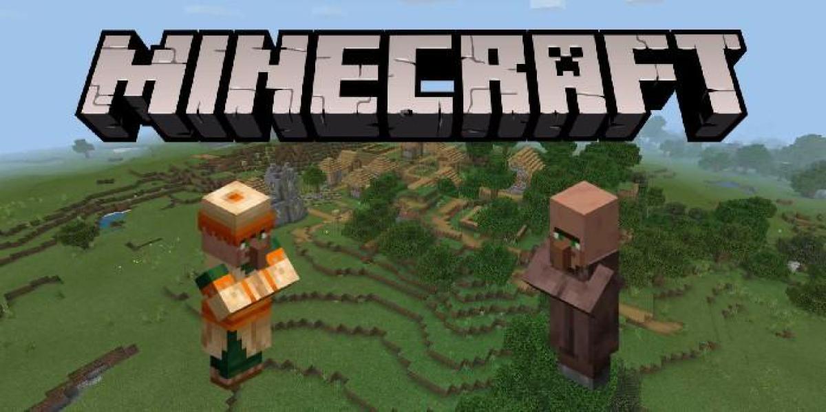 Clipe hilário de Minecraft mostra jogador interrompendo conversa de aldeão