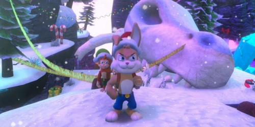 Clive N Wrench, jogo de plataforma inspirado em Jak and Daxter, revela nível de Natal