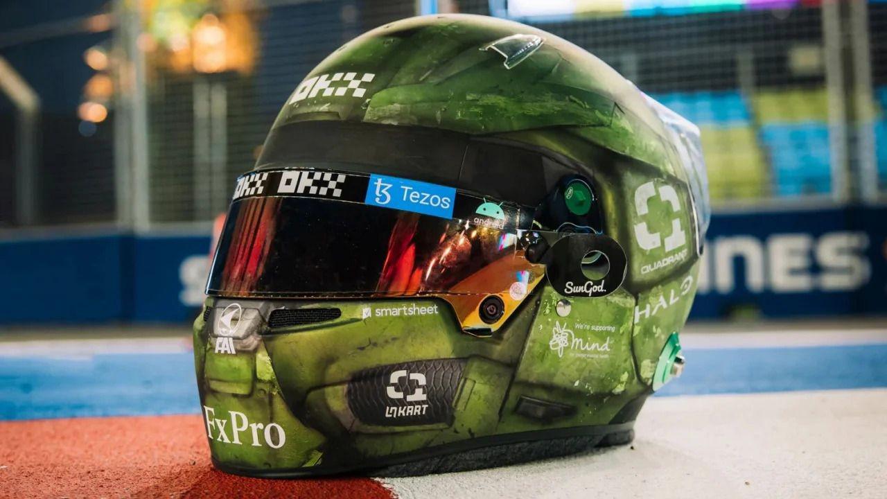 Colaboração de pilotos Xbox e F1 no novo capacete Halo