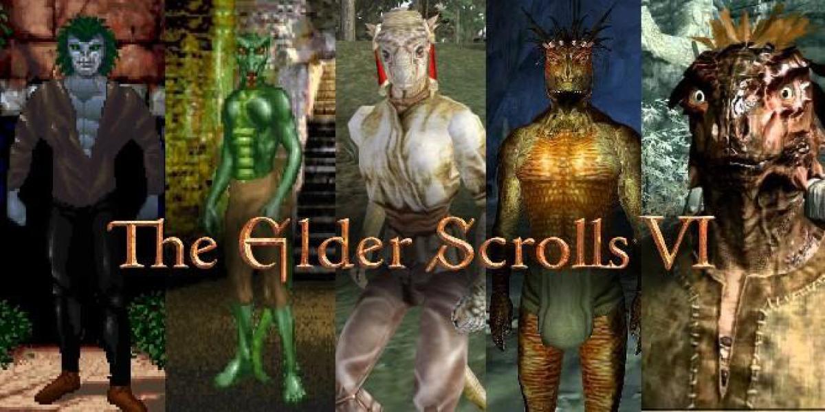 Como a criação de personagens mudou antes de The Elder Scrolls 6