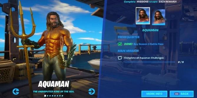 Como desbloquear a skin Aquaman em Fortnite