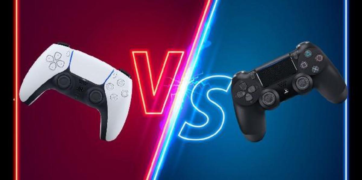Como o controle PS5 DualSense difere do DualShock 4 do PS4