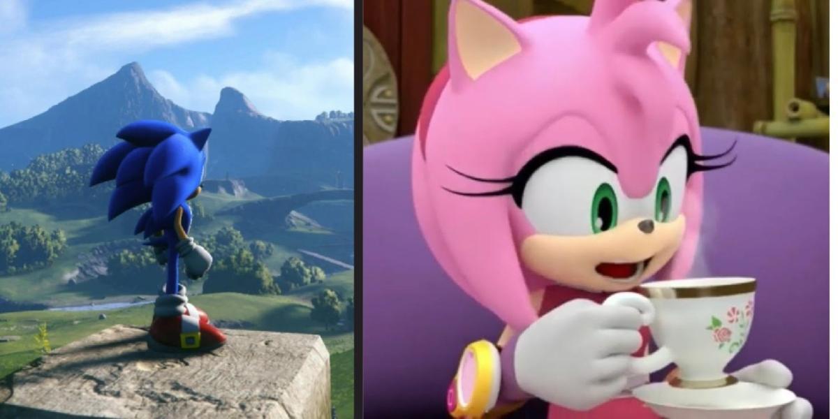 Como o papel de Amy em Sonic Frontiers se compara aos jogos anteriores