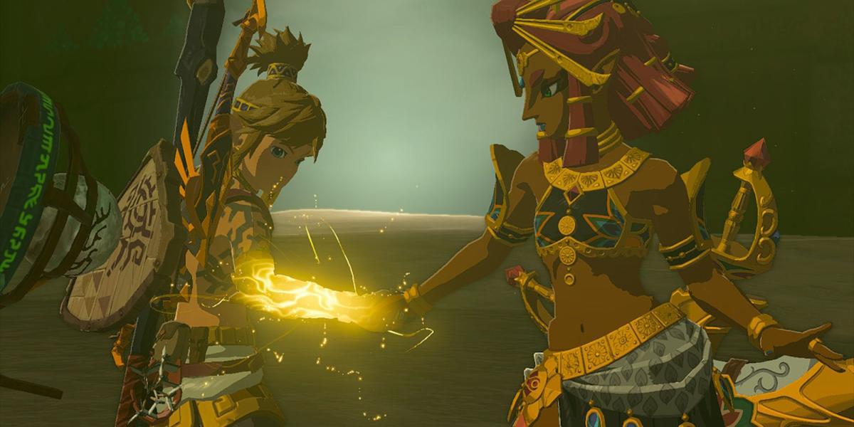 Legend of Zelda Tears of the Kingdom - Riju Passing Vow To Link