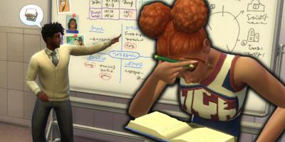 Como passar nos exames do ensino médio em The Sims 4: High School Years