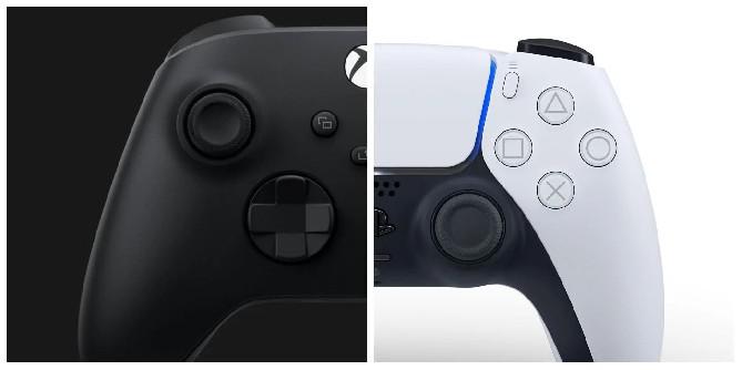 Comparação do controle PS5 vs. Xbox Series X