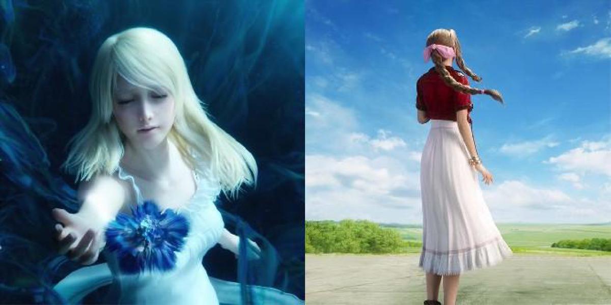 Comparando Aerith de Final Fantasy 7 com Lunafreya de FF15