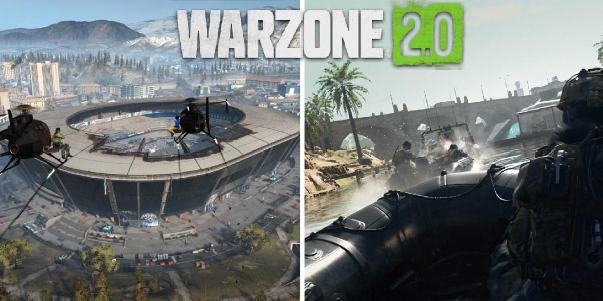 Comparando Call of Duty: Warzone 2 s Al Mazrah com Verdansk