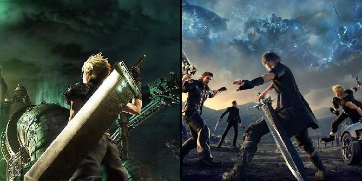 Comparando Cloud de Final Fantasy 7 e Noctis de Final Fantasy 15