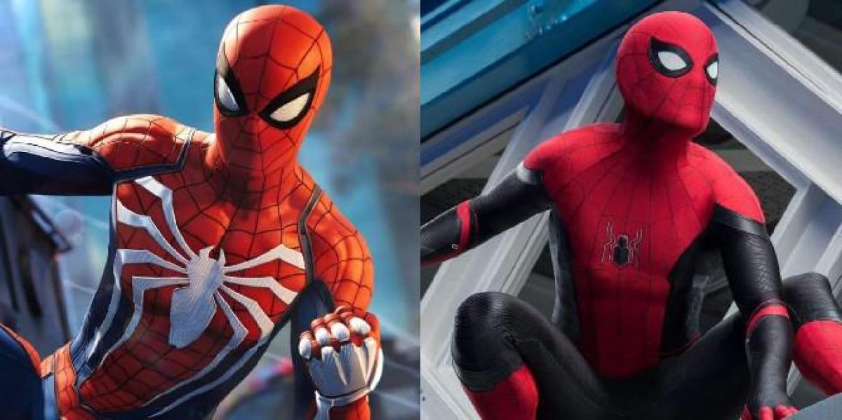 Comparando o Homem-Aranha/Peter Parker da Insomniac com a versão do MCU