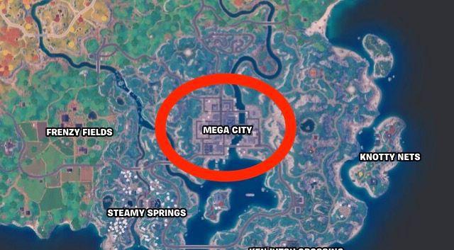 mega city mapa do fortnite capítulo 4 temporada 2