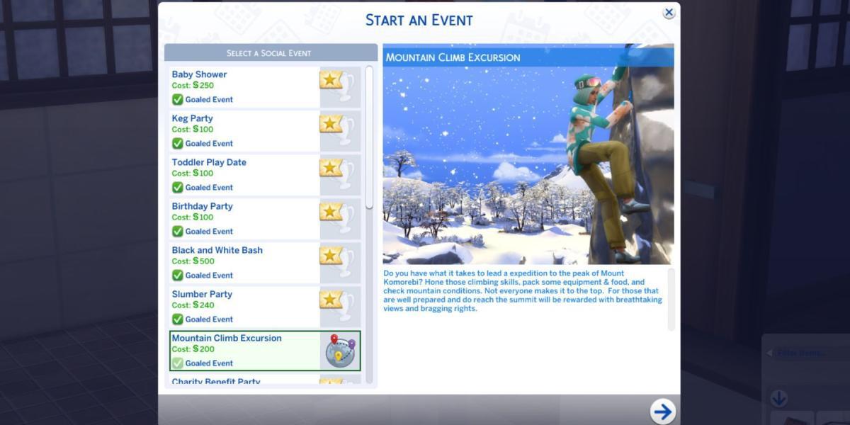 The Sims 4 fuga na neve