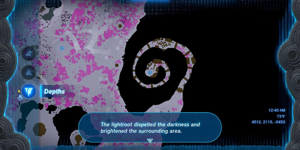 Zelda Tears Of The Kingdom - Mapa revelador em torno de Rist Mine
