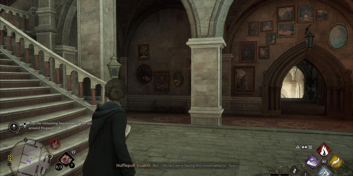 retratos do hall central daedaliano legado de hogwarts