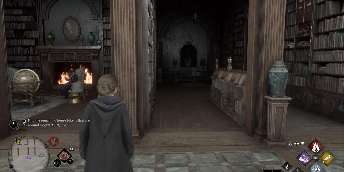biblioteca daedaliana do legado de hogwarts