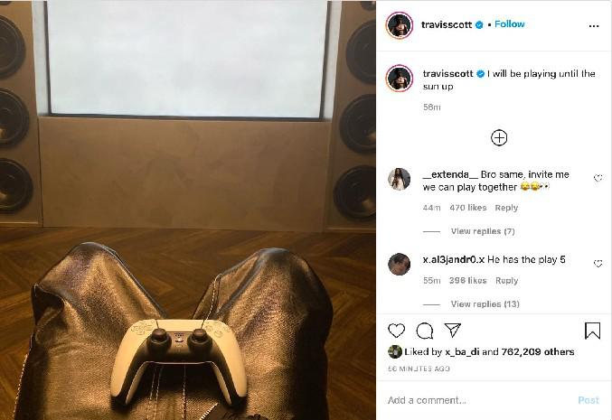 Controlador PS5 DualSense descoberto no Instagram do Rapper