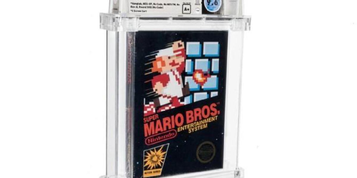 Cópia selada de Super Mario Bros. quebra recorde de leilão