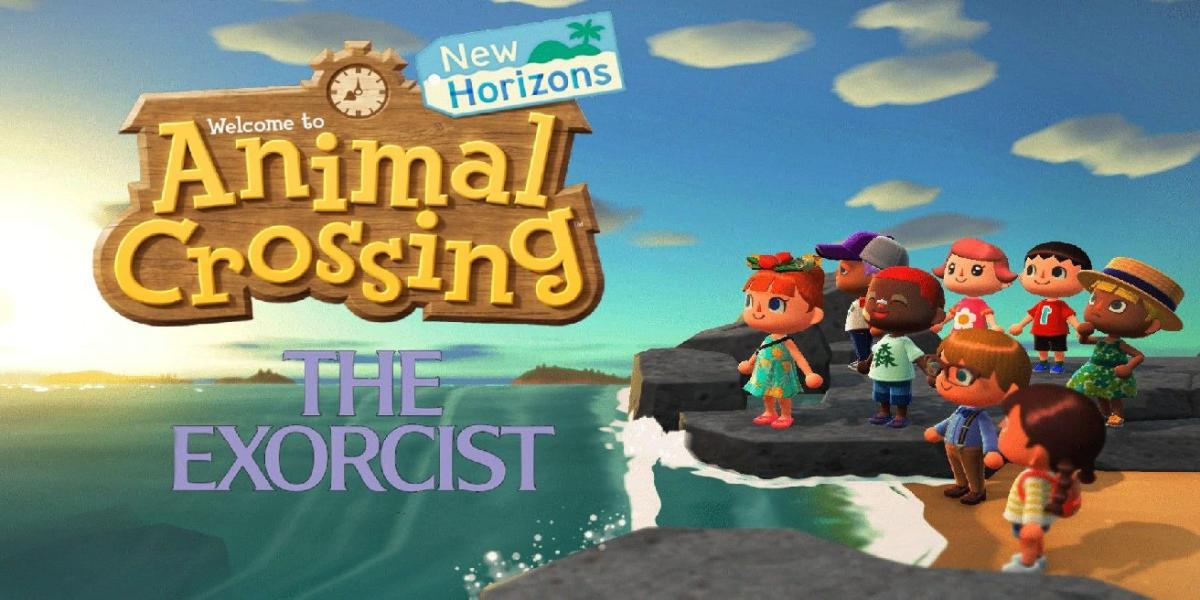 Creative Animal Crossing: New Horizons Player recria cena do exorcista