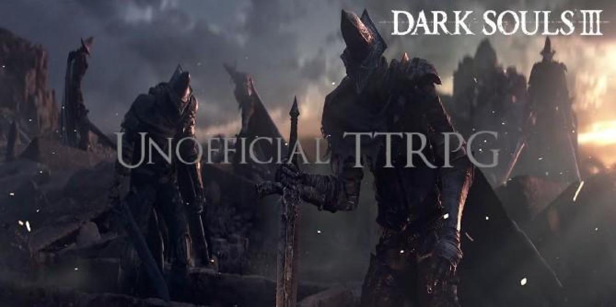Criando uma configuração de Dark Souls TTRPG com o conjunto de regras feito por fãs do RoosterEma