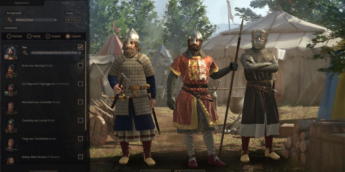 Crusader Kings 3 armadura na barbearia