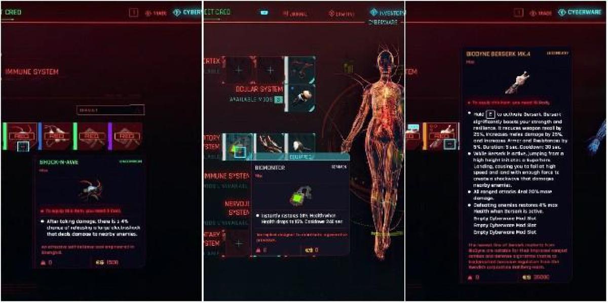 Cyberpunk 2077: 15 melhores atualizações do Ripperdoc, classificadas