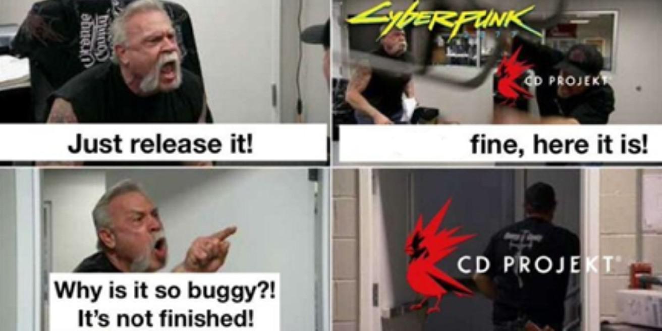 Cyberpunk 2077: 7 memes que mostram o quanto o jogo melhorou